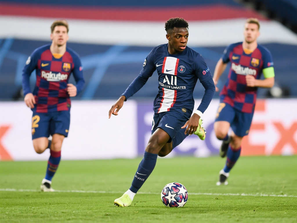 登贝莱关键表现,职业生涯首次欧冠连续5场建功